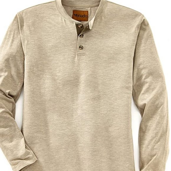 Venado Henley Long Sleeve Shirts for Men - Mens CL